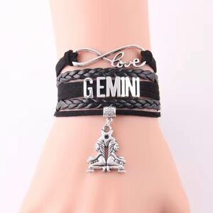 2/$20 ⭐️ 3/$25 | New Zodiac Infinity Leather Bracelets - Multiple Available